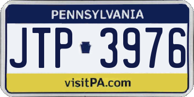 PA license plate JTP3976