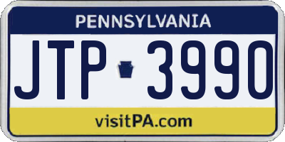 PA license plate JTP3990