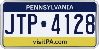 PA license plate JTP4128