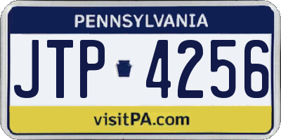 PA license plate JTP4256
