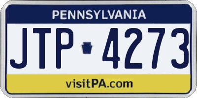 PA license plate JTP4273