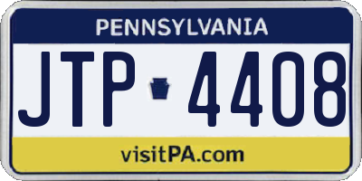 PA license plate JTP4408