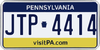 PA license plate JTP4414