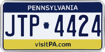 PA license plate JTP4424