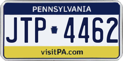 PA license plate JTP4462