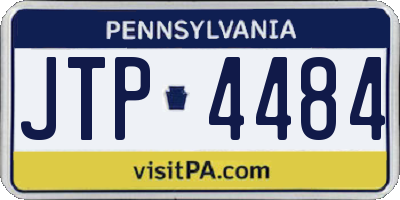 PA license plate JTP4484