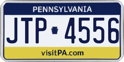 PA license plate JTP4556