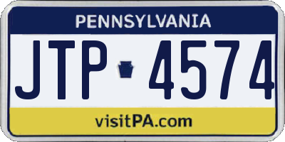 PA license plate JTP4574