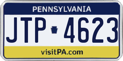 PA license plate JTP4623
