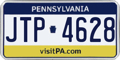 PA license plate JTP4628