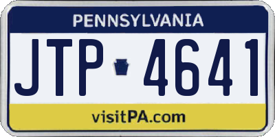 PA license plate JTP4641
