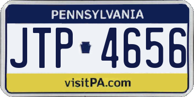 PA license plate JTP4656