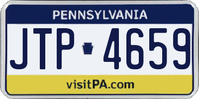 PA license plate JTP4659