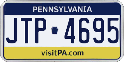 PA license plate JTP4695