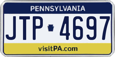 PA license plate JTP4697