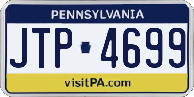 PA license plate JTP4699