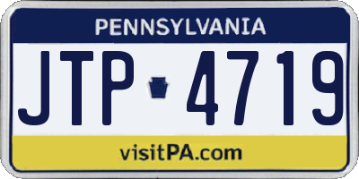 PA license plate JTP4719