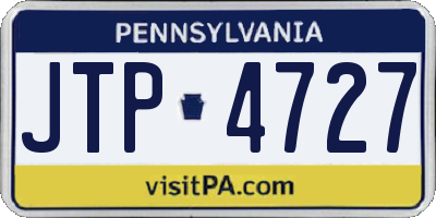 PA license plate JTP4727