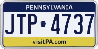 PA license plate JTP4737