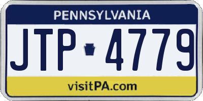 PA license plate JTP4779