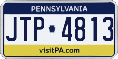 PA license plate JTP4813