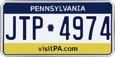 PA license plate JTP4974