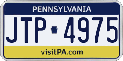 PA license plate JTP4975
