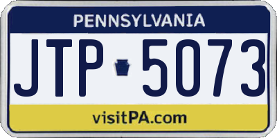 PA license plate JTP5073