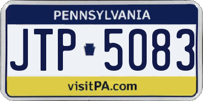 PA license plate JTP5083