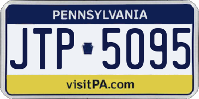 PA license plate JTP5095