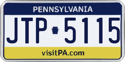 PA license plate JTP5115