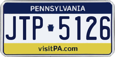 PA license plate JTP5126