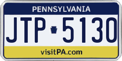 PA license plate JTP5130