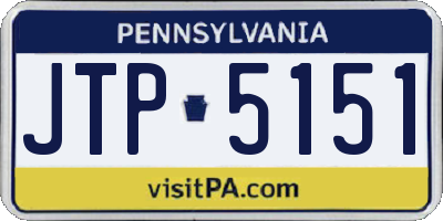 PA license plate JTP5151