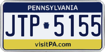 PA license plate JTP5155
