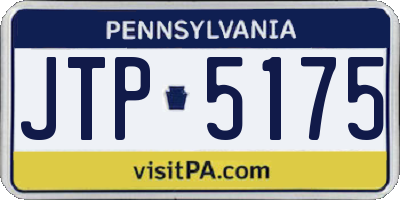 PA license plate JTP5175