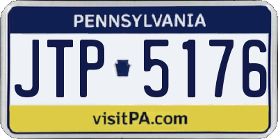 PA license plate JTP5176