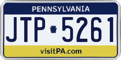 PA license plate JTP5261