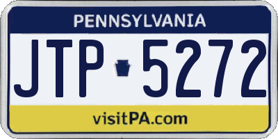 PA license plate JTP5272
