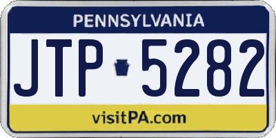 PA license plate JTP5282