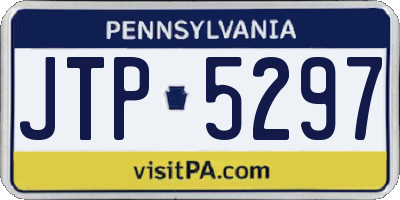 PA license plate JTP5297