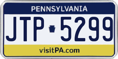 PA license plate JTP5299