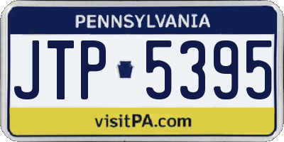 PA license plate JTP5395
