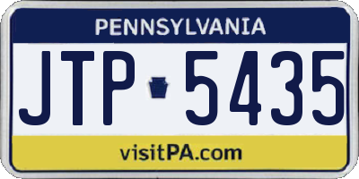 PA license plate JTP5435