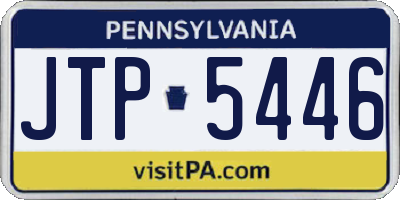 PA license plate JTP5446