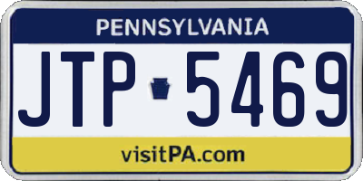 PA license plate JTP5469