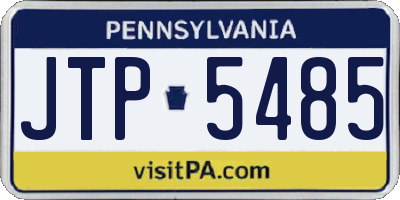 PA license plate JTP5485