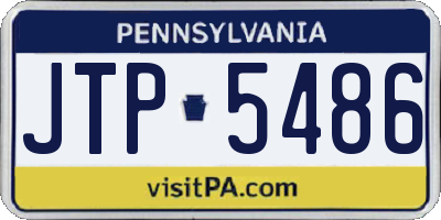 PA license plate JTP5486