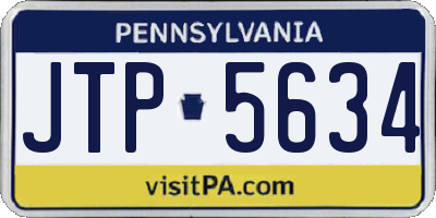 PA license plate JTP5634