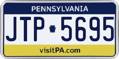 PA license plate JTP5695